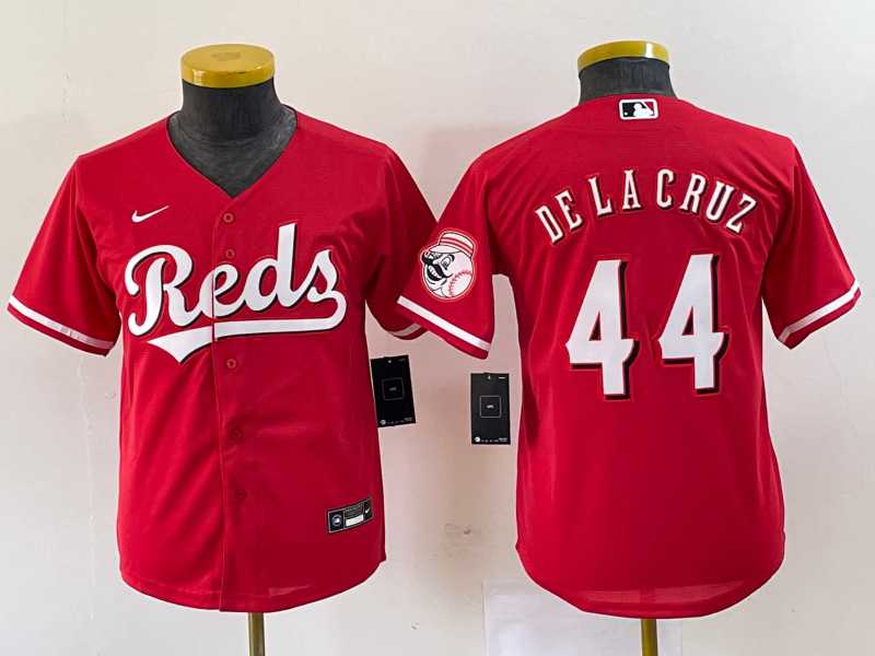 Youth Cincinnati Reds #44 Elly De La Cruz Red Cool Base Stitched Baseball Jersey,We sell and wholesale Youth Cincinnati Reds #44 Elly De La Cruz Red Cool Base Stitched Baseball Jersey on line form chian!
